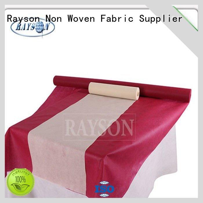 Fancy Anti bacterial 1x1m Non Slip Non Woven Tablecloth White TNT Tablecloth For Wedding