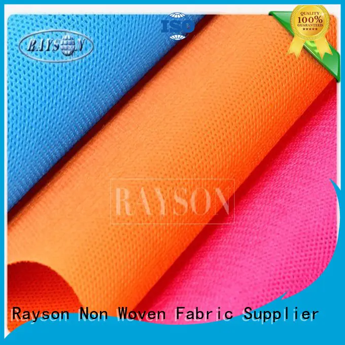 woven vs nonwoven fabric 20g50g perforated weedproof Rayson Non Woven Fabric Brand pp spunbond nonwoven fabric