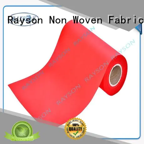 max thickness 38g Rayson Non Woven Fabric Brand pp spunbond nonwoven fabric supplier