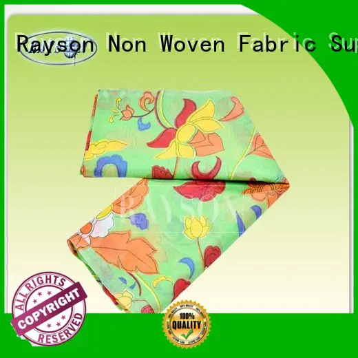 Rayson Non Woven Fabric Brand 75gsm free custom woven print