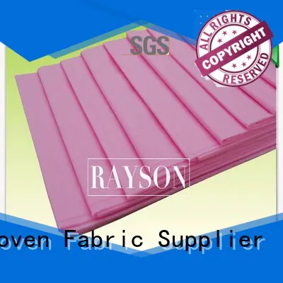 Rayson Non Woven Fabric Brand table 8mmx8mm custom black non woven fabric