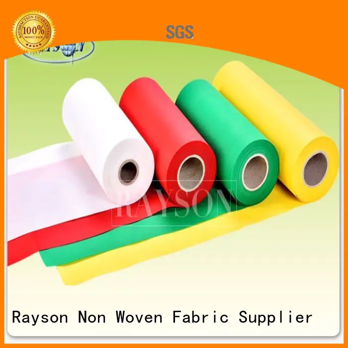Rayson Non Woven Fabric Brand coming antibacteria soft cutting pp spunbond nonwoven fabric