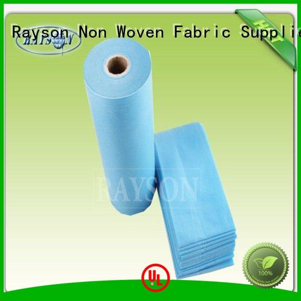 harmless spun label Rayson Non Woven Fabric Brand disposable bed sheets online manufacture
