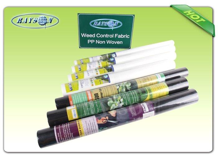 Small Roll Light Weight Garden Weed Control Fabric / Non Woven Mulch For Covering Crops