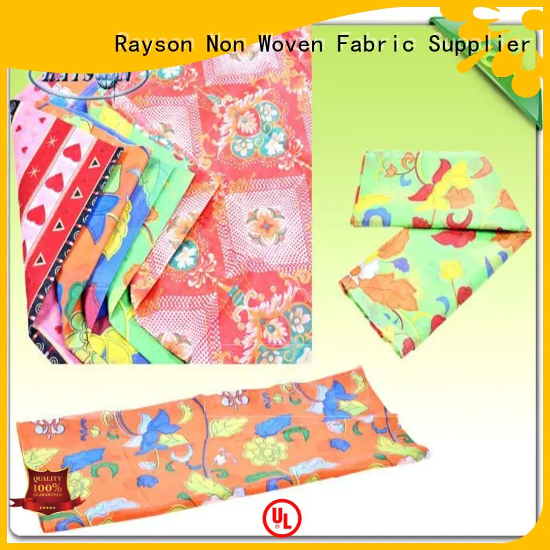 resist gram feeling Rayson Non Woven Fabric Brand woven print manufacture