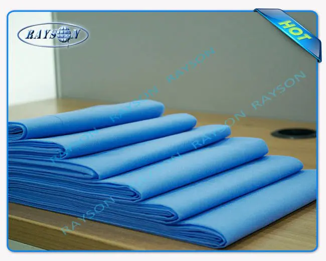 Function Antibacterial PE Coated Plastic Disposable Non Woven Bed Sheets