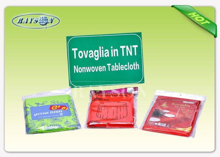 45gsm Round Non Woven Materials TNT Tablecloth With 25 Meter Long