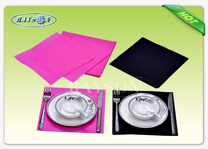 Eco - Friendly Non Woven Polypropylene Tablecloth Square / Round Customized