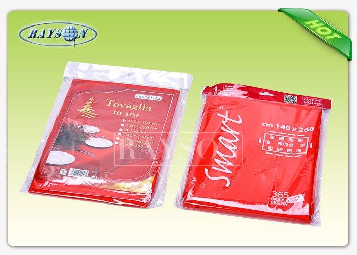 38G / 45G / 50G Polypropylene Spunbond Non woven Table Cover , Nonwoven Products