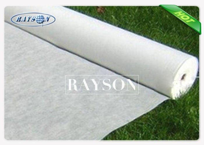 20M Width White Weed Control Fabric With UV - Resistance For Farm Use