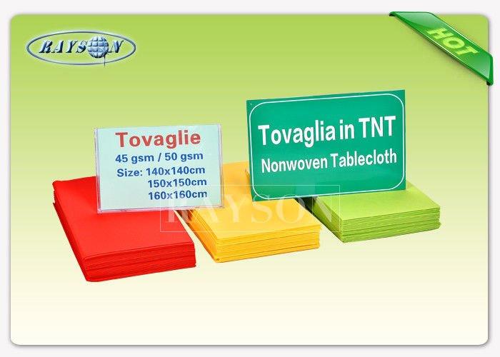 Italian Market Multi Colors Polypropylene Non WovenTablecloth Square Shape TNT Non Woven