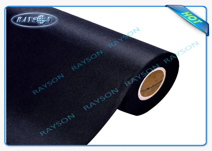 Black 100% Polypropylene Spunbond Non Woven Fabric For Furniture Used