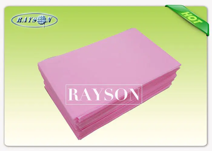 Multi Colored SMS / SS / PP Nonwoven Soft Feeling Disposable Bed Sheet