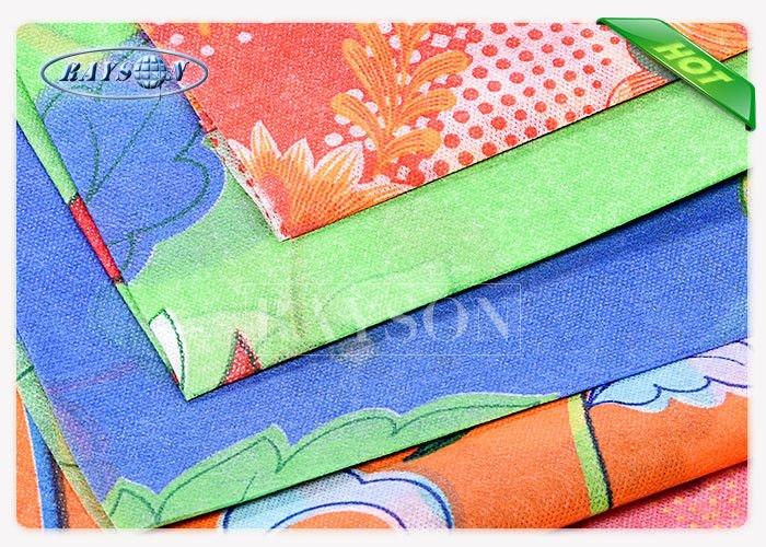 65 gram 210cm Width Printed Non Woven Fabric For Mattress Cover / Package