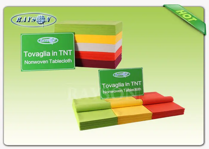 Customized Disposable tnt pp spunbond fabric tablecloths with OEKO cerfiticate