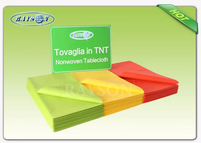 Non woven products , spunbond tnt non woven table cover with fashion logo printing