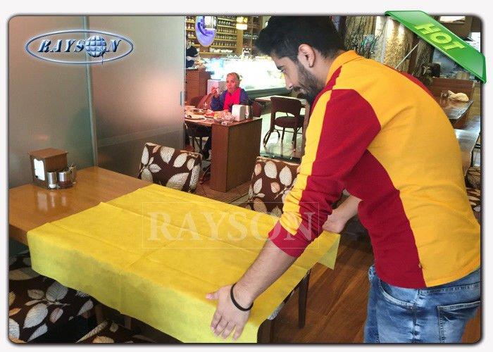 Multi - Color PPSB TNT Non Woven Tablecloth For Wedding / Outdoor Party / Resturant