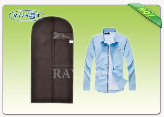 Foldable With PVC Window Non woven Garment Bag Suit Cover For Mev 's T - Shirt