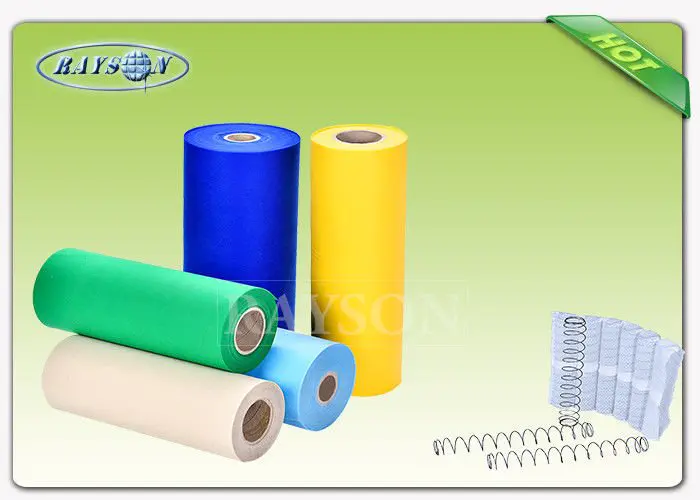 Breathable Grey Color  Slipper PVC Dot Anti Slip PP Spunbond Non Woven Fabric For Mattress