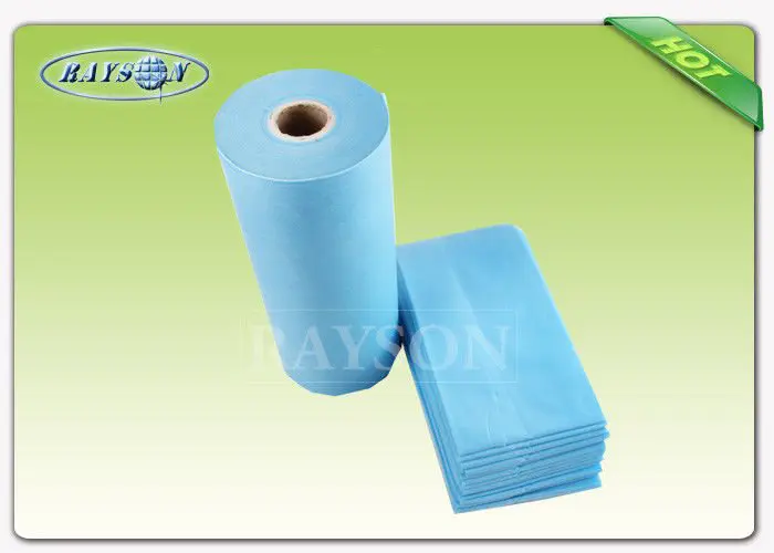 Polypropylene Disposable Bed sheet Roll / Medical Paper Roll Cross Perforated 30 gr For Beauty