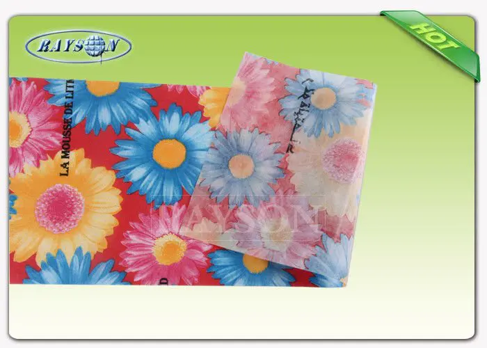 100% PP Spunbond Non Woven Fabric For Shopping Bags with 75gsm Full Color Printing