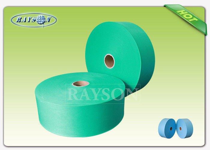 Anti bacterial Medical Consumable Disposable Non Woven Bed Sheet Roll For Europe Diaper Market