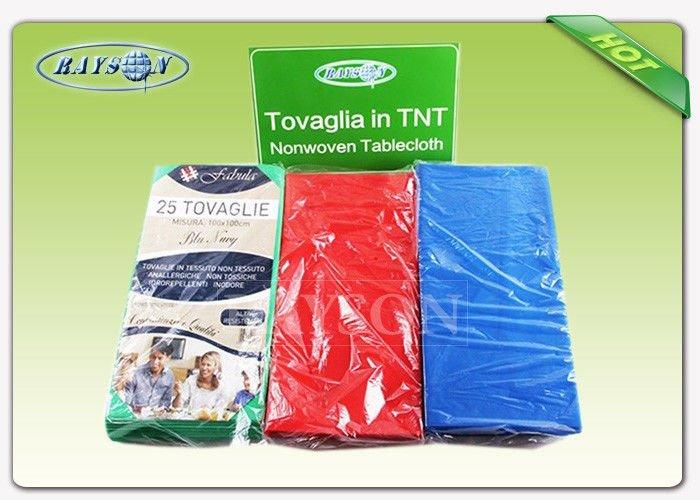 Monouso Non Woven Tablecloth IN TNT Overseas Stable Uniformity Disposable fabric 1m * 1m