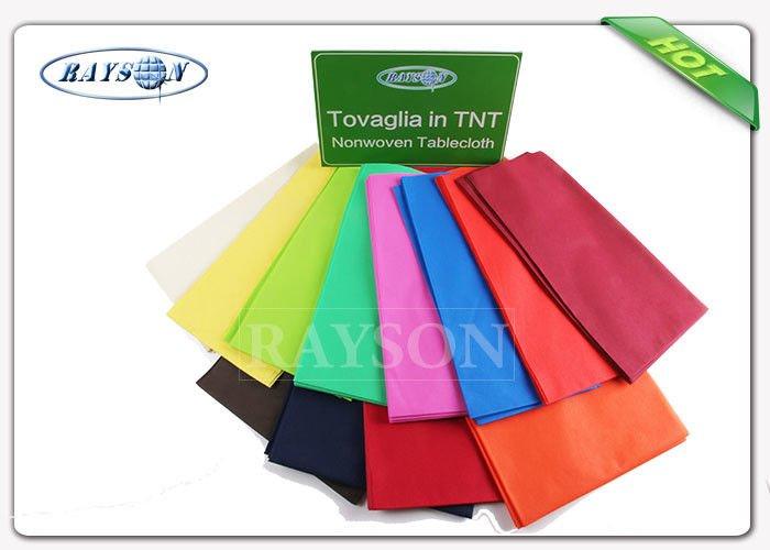 Various Colors Fancy Antibacterial Heat Resistant Round  70gsm Table Cover With With of 1.2 m