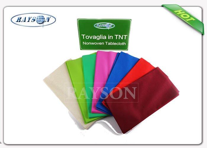 Various Colors Fancy Antibacterial Heat Resistant Round  70gsm Table Cover With With of 1.2 m
